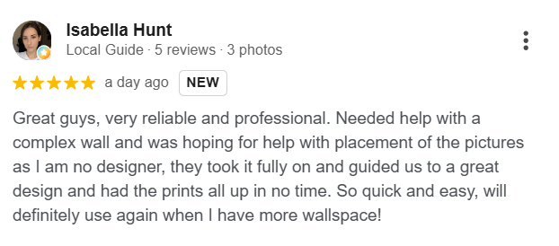 Isabella Hunt — 5-star Google review